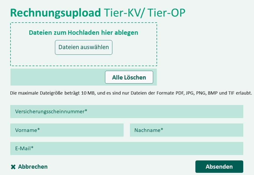 Hansemerkur Tier Op Rechnung Einreichen