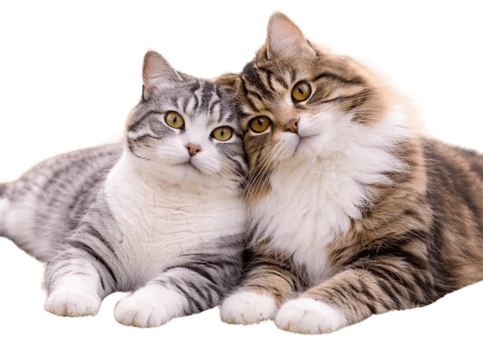 Zwei Katzen für Katzenversicherung, Katzen-OP Versicherung und Katzenkrankenversicherung im Vergleich über hm-tierversicherung.de