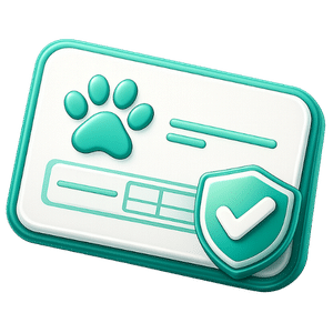 3D-Icon der Service-Card für die HanseMerkur Tierversicherung